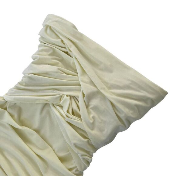 Alexander Wang Interwoven Off Shoulder Mini Dress in Tender Yellow - Picture 6 of 9